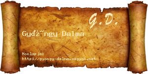 Gyöngy Dalma névjegykártya